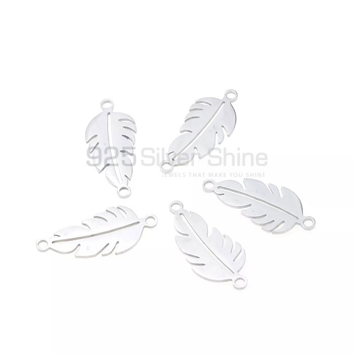Flower Leaf Design 925 Sterling Silver Minimalist Pendant FWMP227_0
