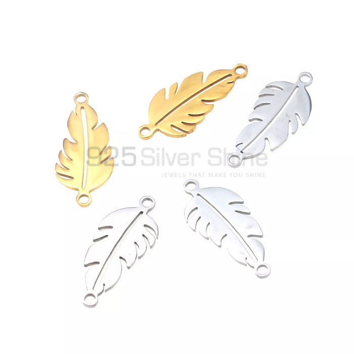 Flower Leaf Design 925 Sterling Silver Minimalist Pendant FWMP227_1