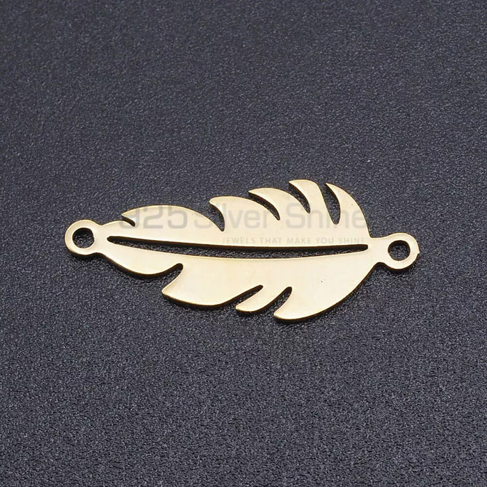 Flower Leaf Design 925 Sterling Silver Minimalist Pendant FWMP227_3
