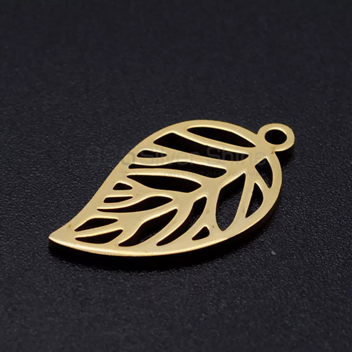 Flower Leaf Pendant In Sterling Silver FWMP234_0