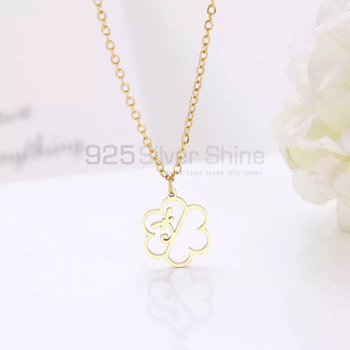 Flower Necklace, Animal Minimalist Necklace In 925 Sterling Silver AMN95