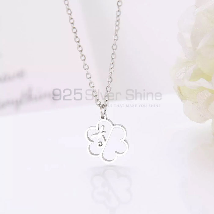 Flower Necklace, Animal Minimalist Necklace In 925 Sterling Silver AMN95_0