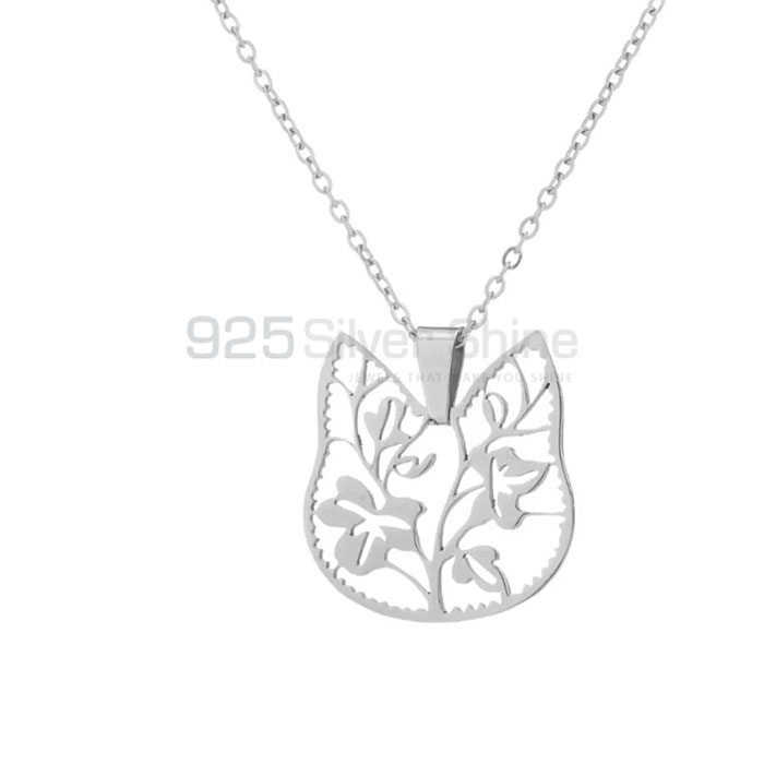 Flower Tree Shape Necklace In 925 Sterling Silver FWMN226