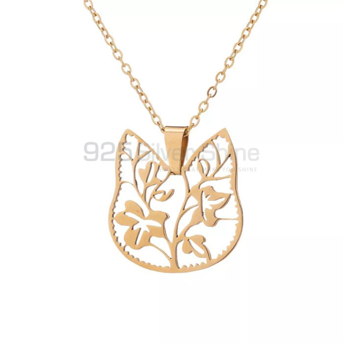 Flower Tree Shape Necklace In 925 Sterling Silver FWMN226_1