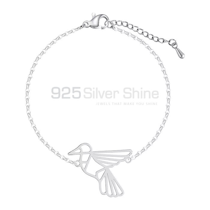 Flying Bird Bracelet, Animal Minimalist Bracelet In 925 Sterling Silver AMB27