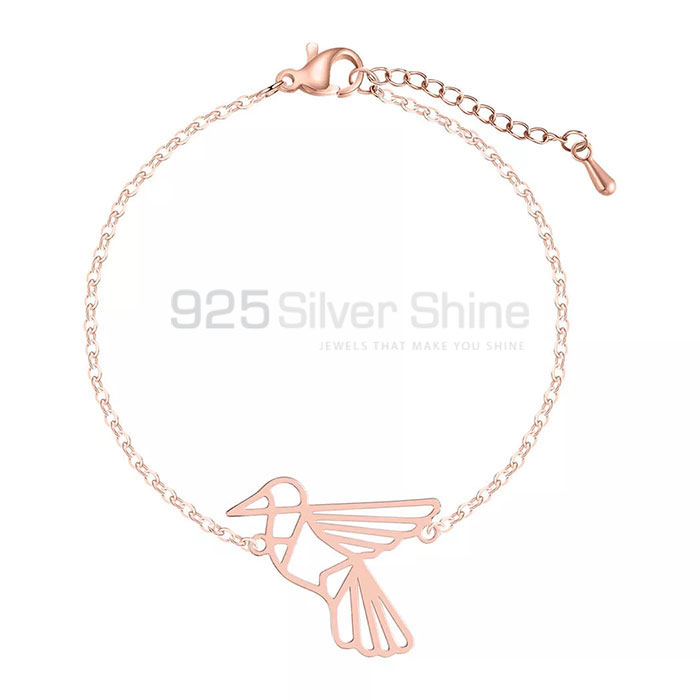 Flying Bird Bracelet, Animal Minimalist Bracelet In 925 Sterling Silver AMB27_1