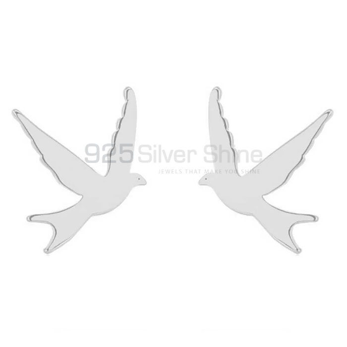Flying Bird Earring, Animal Minimalist Earring In 925 Sterling Silver AME40