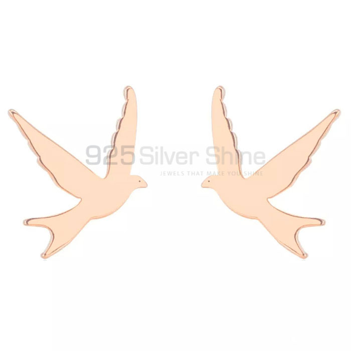 Flying Bird Earring, Animal Minimalist Earring In 925 Sterling Silver AME40_0