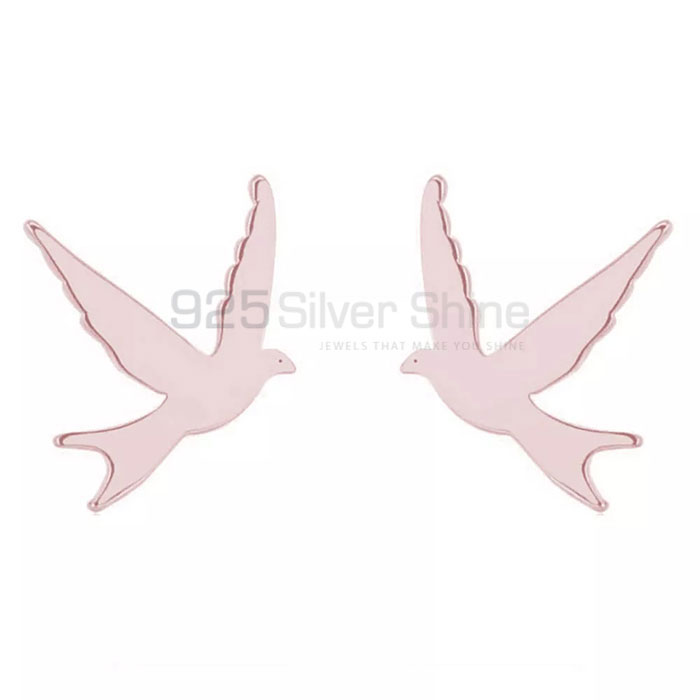 Flying Bird Earring, Best Collection Animal Minimalist Earring In 925 Sterling Silver AME40_1