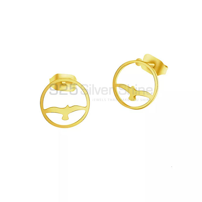 Flying Bird Earring, Animal Minimalist Earring In 925 Sterling Silver AME82_1