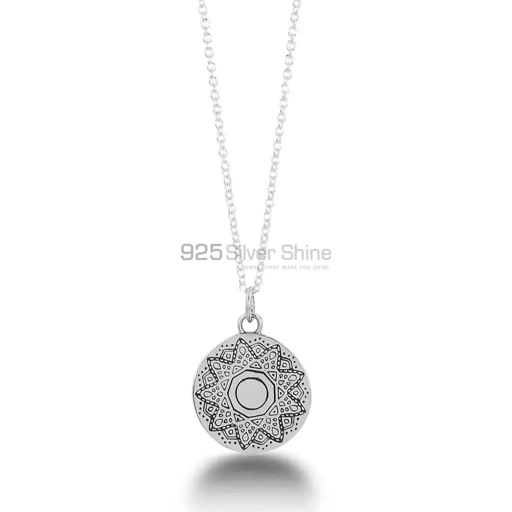 Full Moon Deep Pendant In 925 Sterling Silver 925MN121