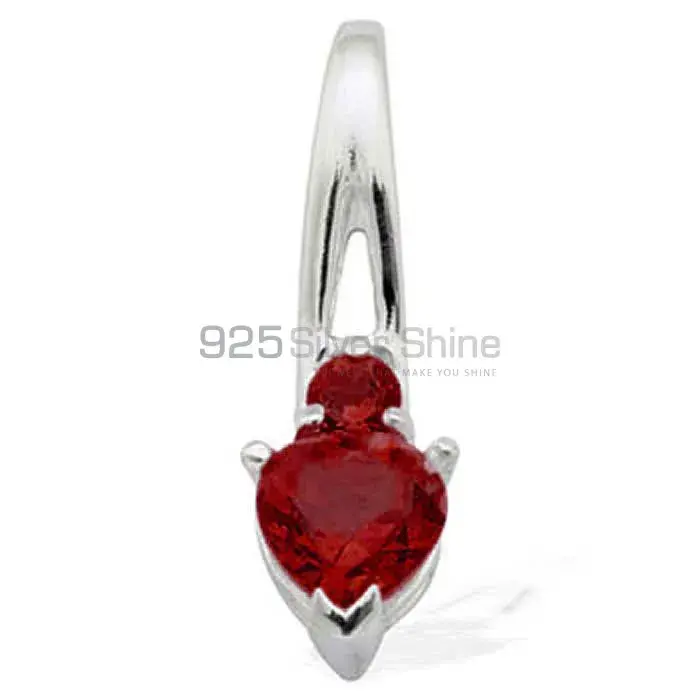 Garnet Gemstone Pendants Exporters In 925 Solid Silver Jewelry 925SP1594