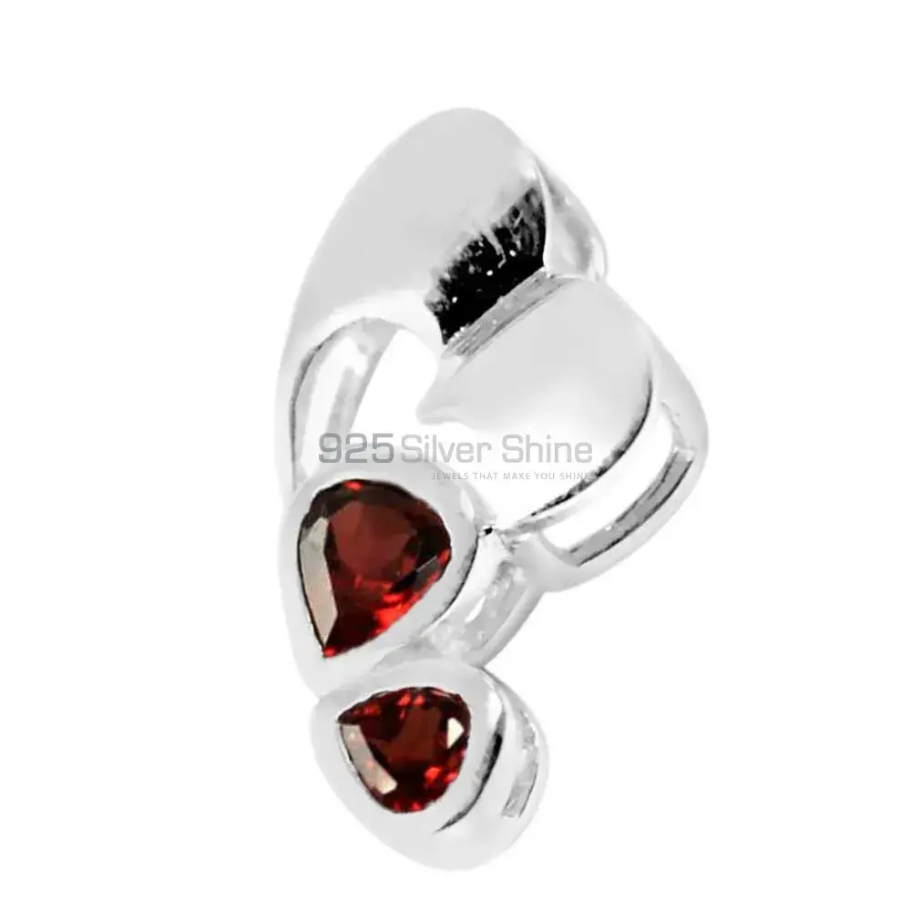 Garnet Gemstone Pendants Suppliers In 925 Fine Silver Jewelry 925SP209-3_1