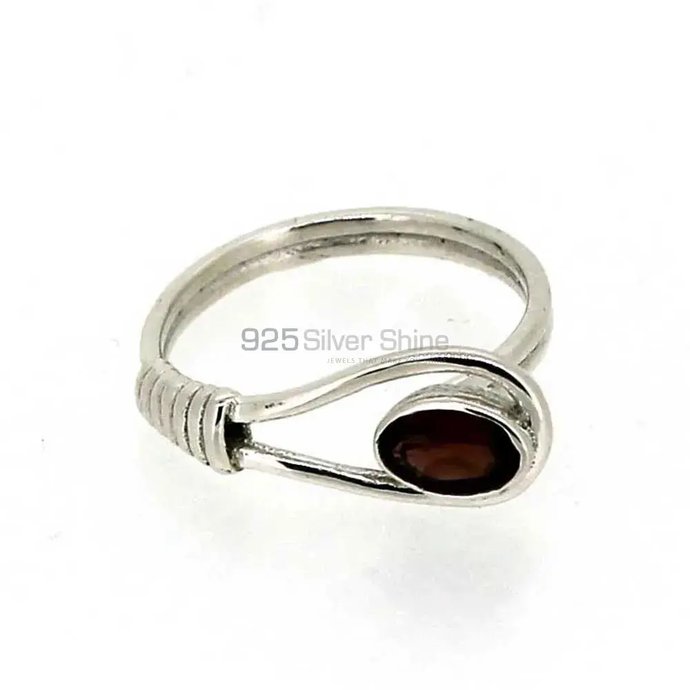 Sterling Silver Garnet Rings Jewelry 925SR028-1_0