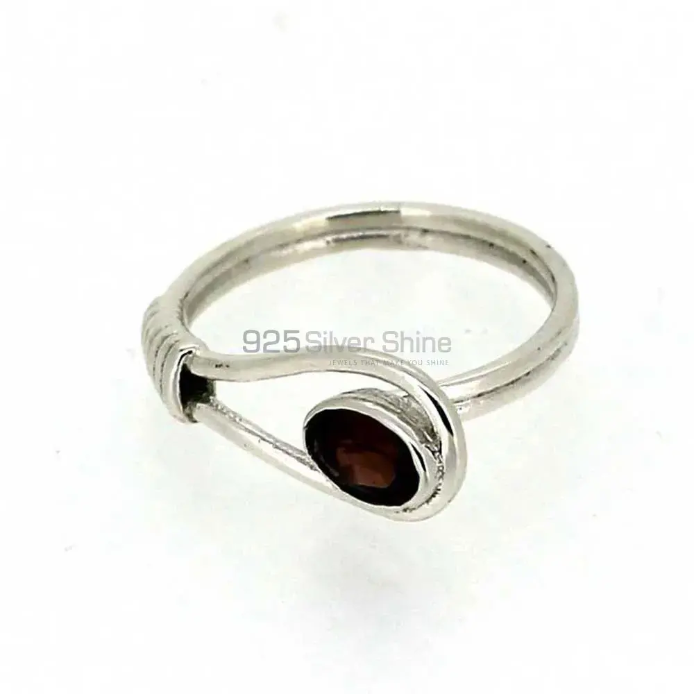 Designer Sterling Silver Garnet Rings Jewelry 925SR028-1_0