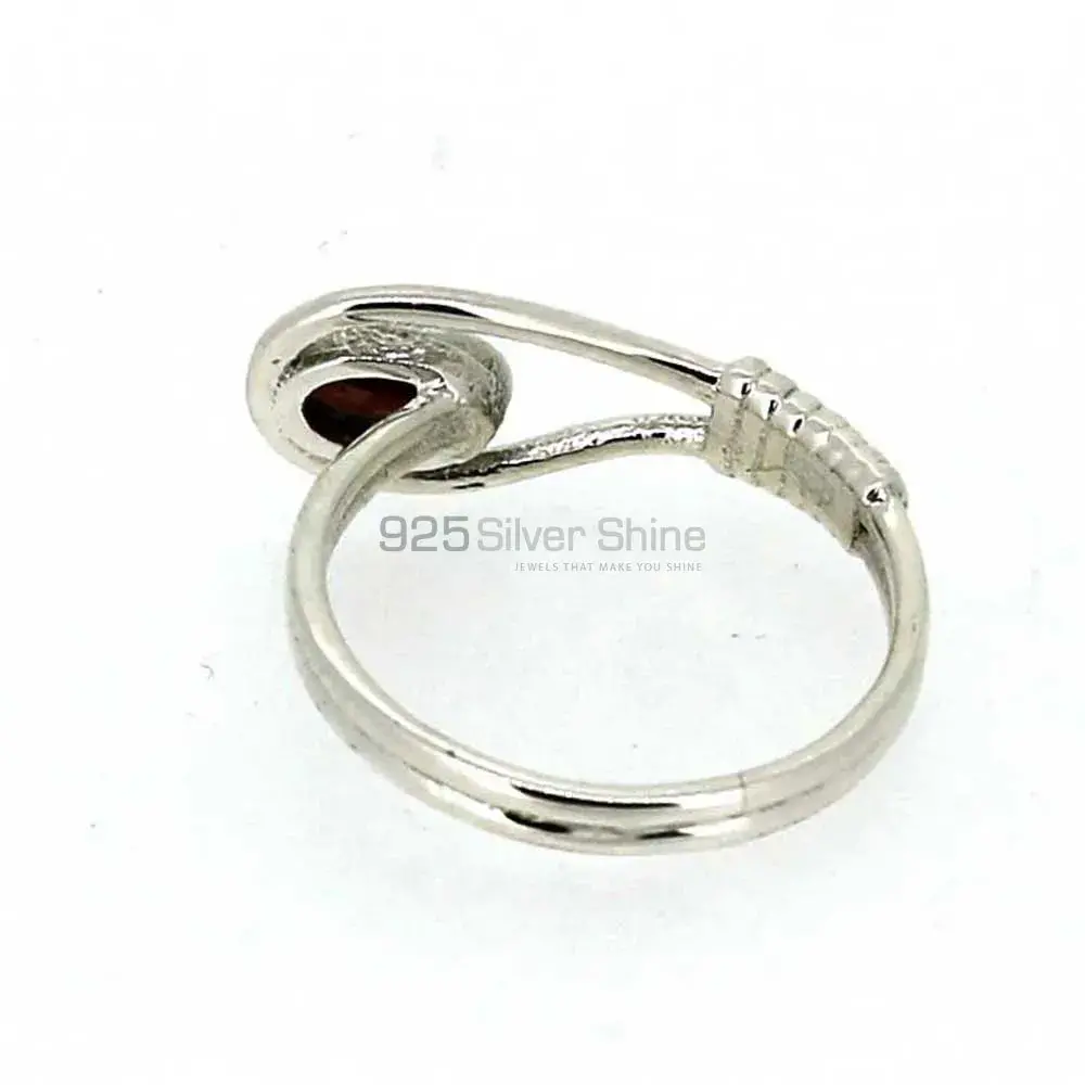 Designer Sterling Silver Garnet Rings Jewelry 925SR028-1_1