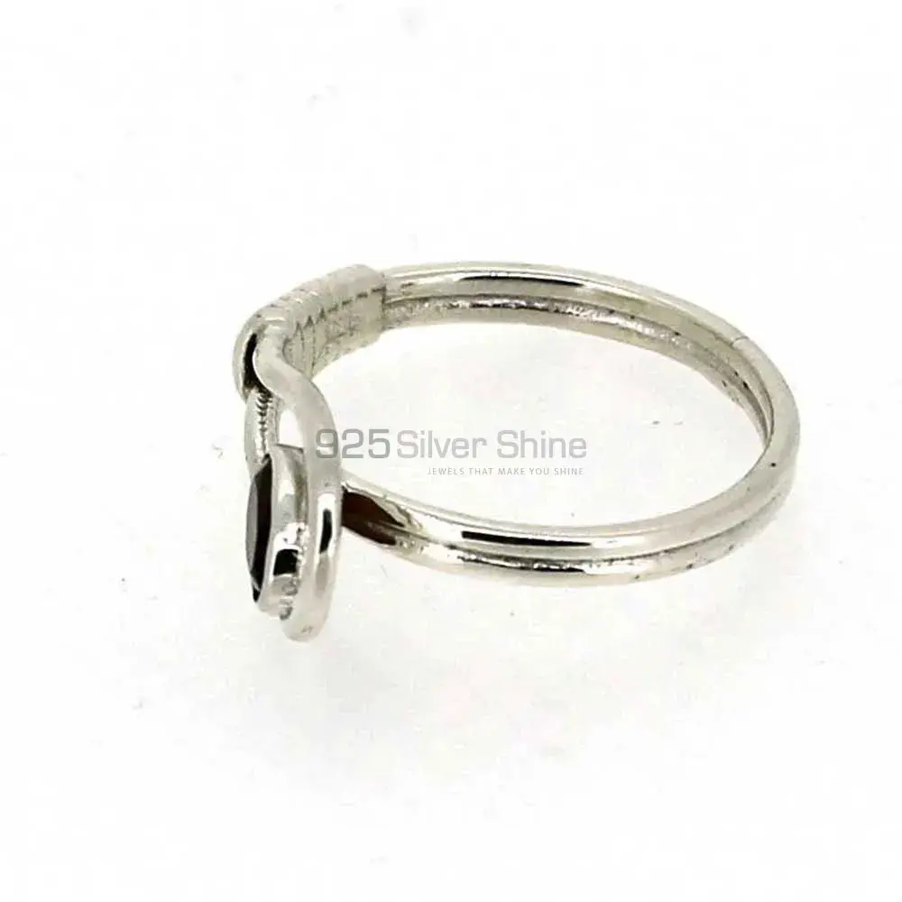 Designer Sterling Silver Garnet Rings Jewelry 925SR028-1_2