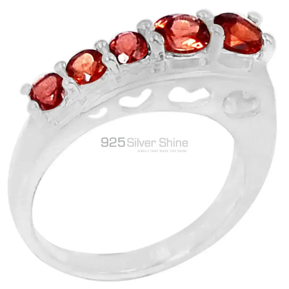 Garnet Gemstone Ring In 925 Sterling Silver 925SR093-3
