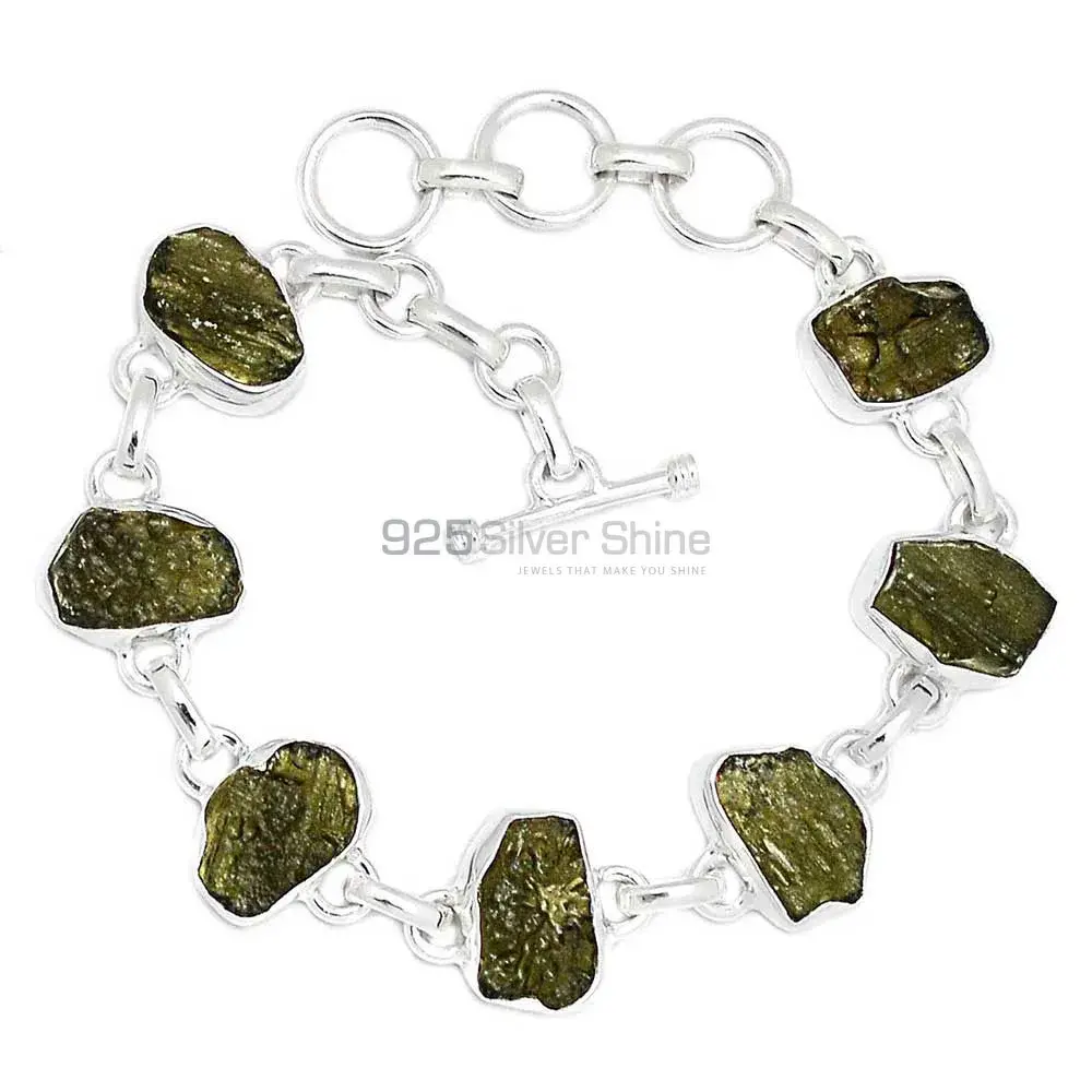 Gemstone Top Quality Bracelets In Solid Sterling Silver Jewelry 925SB281