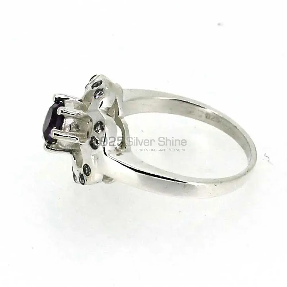 Sterling Silver Amethyst Gemstone Rings 925SR041-3_1