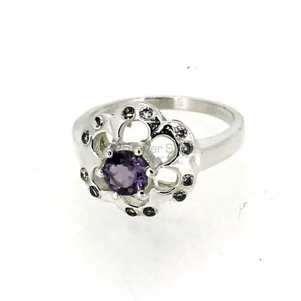 Sterling Silver Amethyst Gemstone Rings 925SR041-3_2