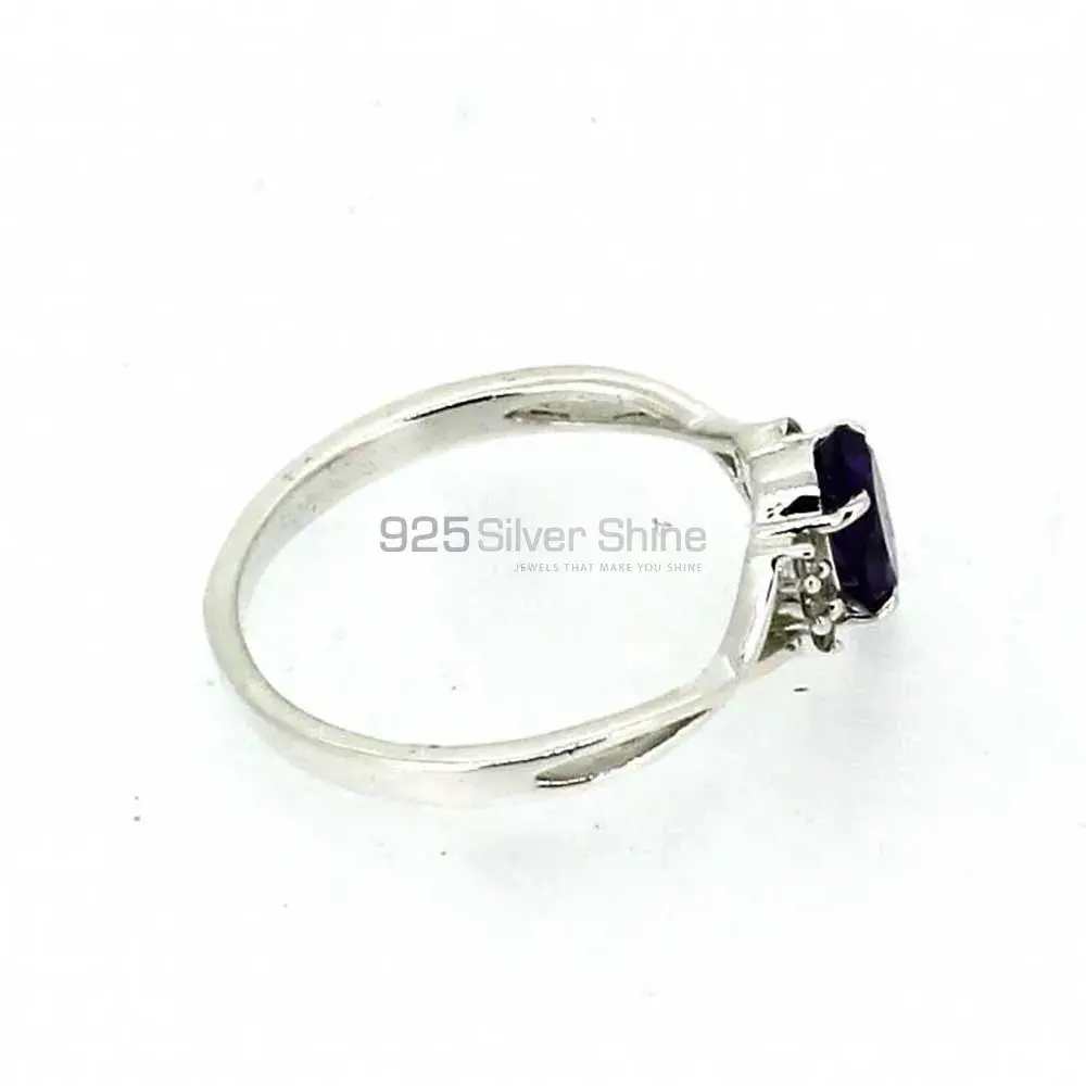 Sterling Silver Amethyst Birthstone Rings 925SR050-5_0