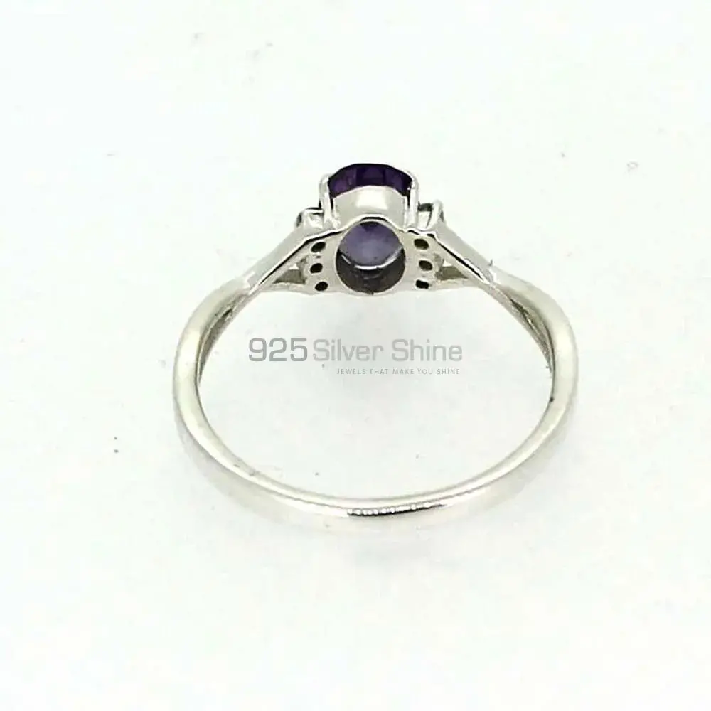 Sterling Silver Amethyst Birthstone Rings 925SR050-5_3