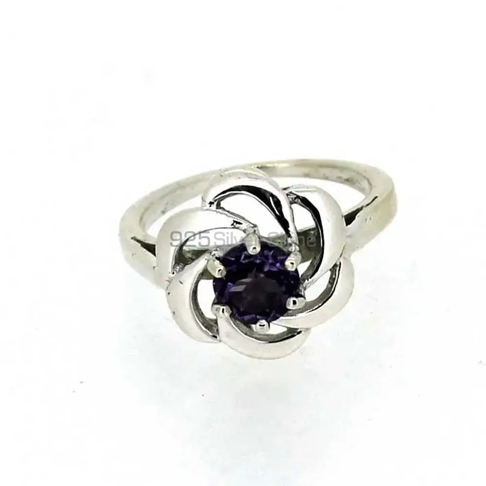 Sterling Silver Amethyst Rings 925SR024-4