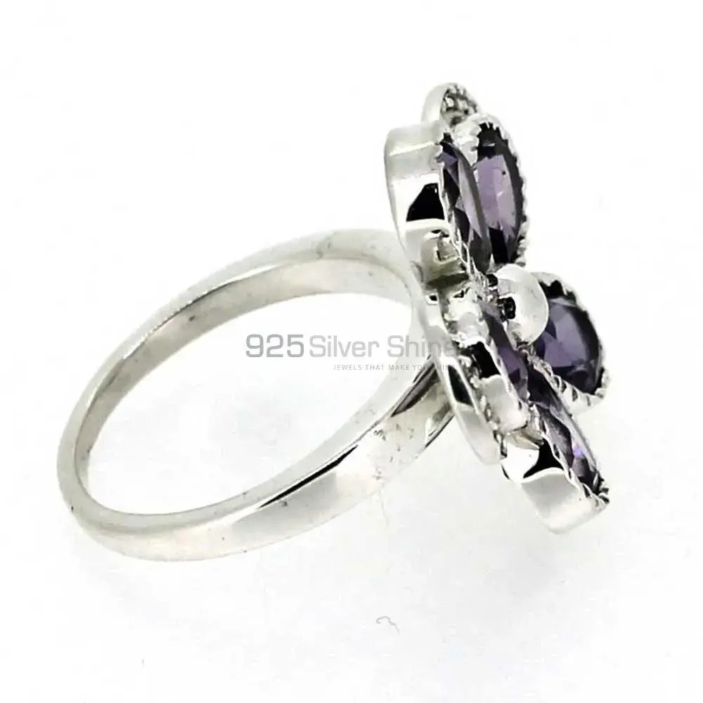 Genuine Amethyst Gemstone Handmade Ring In Sterling Silver 925SR043-3_1