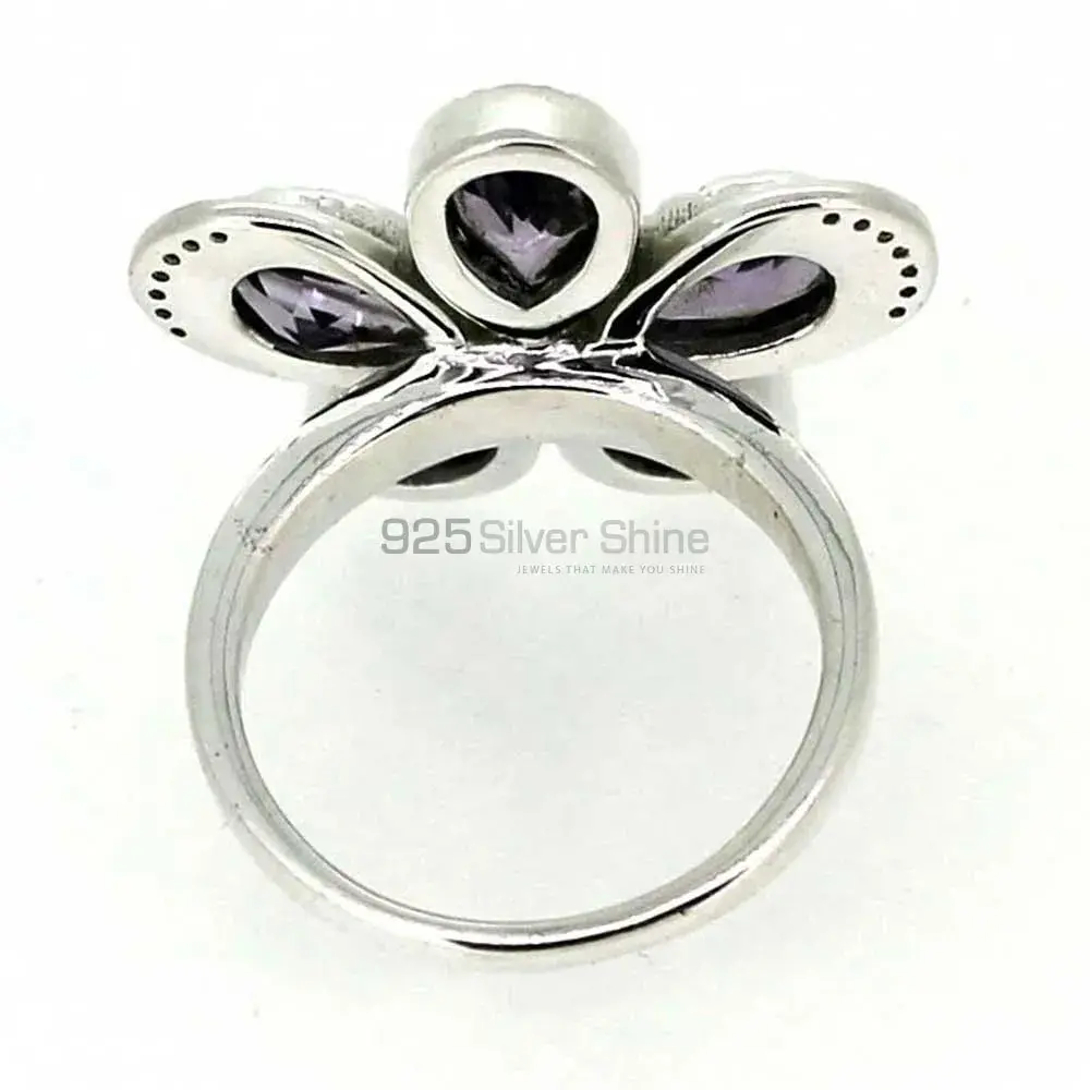 Genuine Amethyst Gemstone Handmade Ring In Sterling Silver 925SR043-3_3