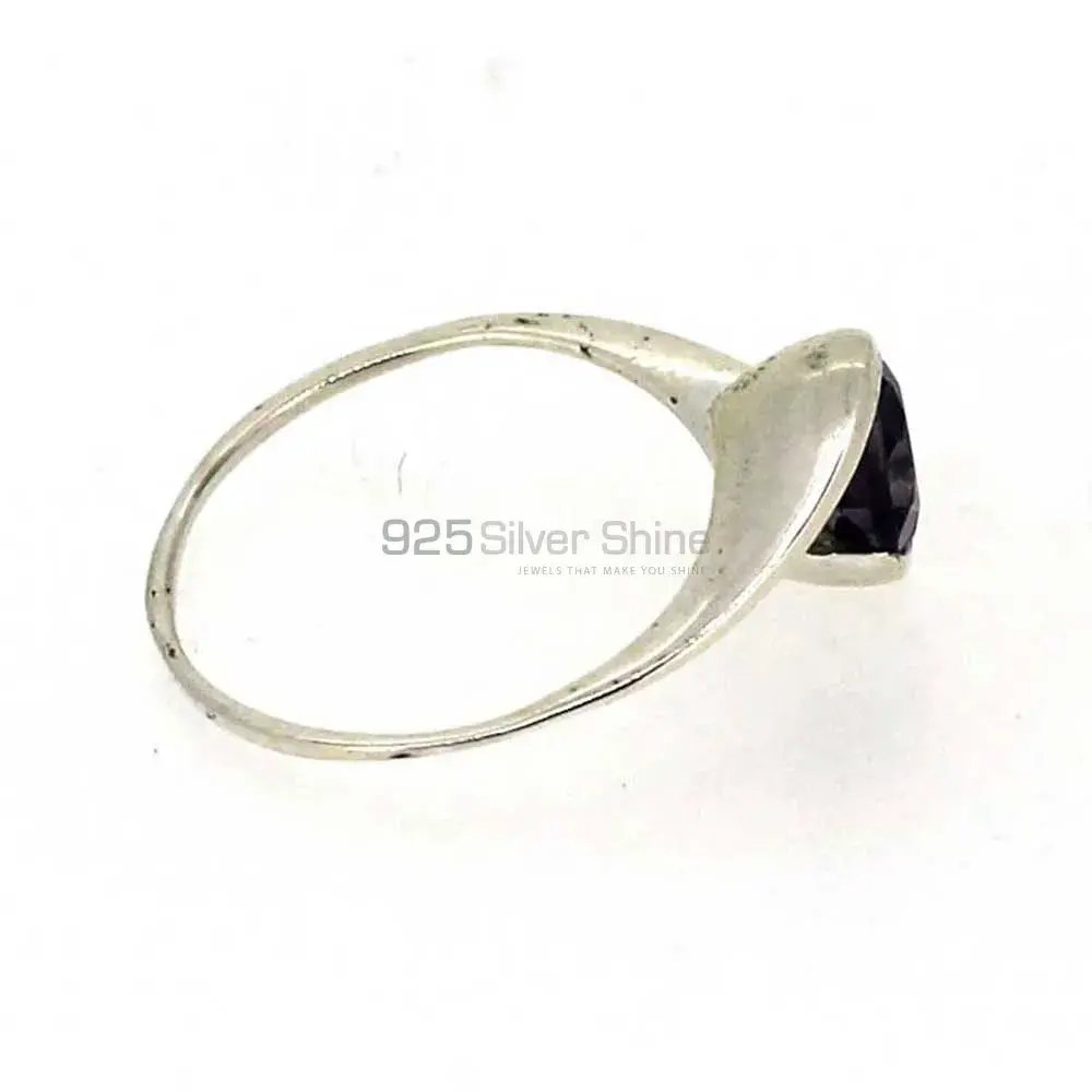 Natural Amethyst Birthstone Sterling Silver Rings 925SR023-4_2