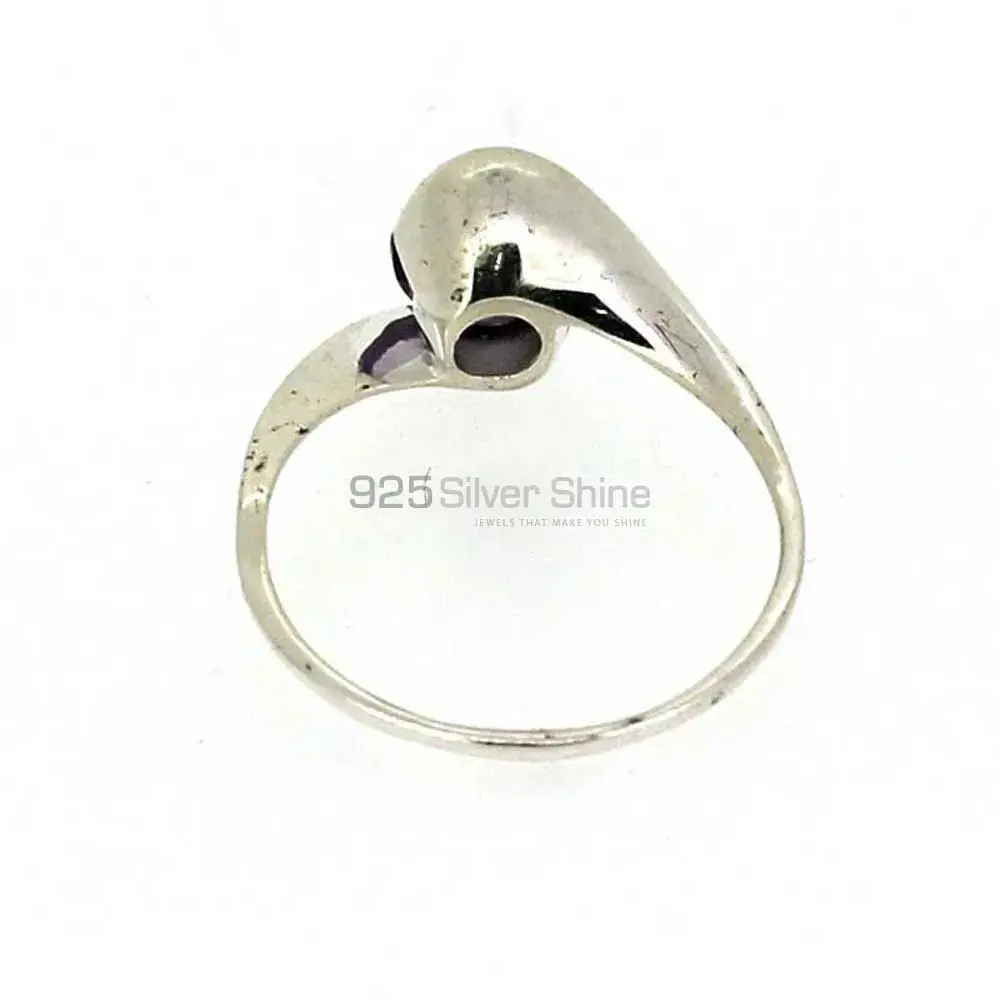 Natural Amethyst Birthstone Sterling Silver Rings 925SR023-4_2