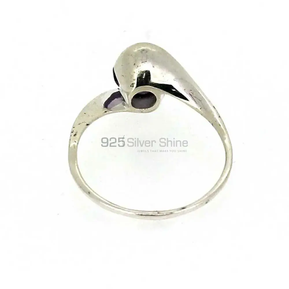 Natural Amethyst Birthstone Sterling Silver Rings 925SR023-4_3