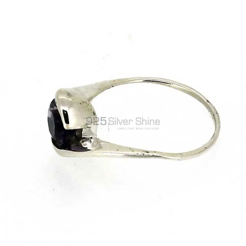 Natural Amethyst Birthstone Sterling Silver Rings 925SR023-4_3