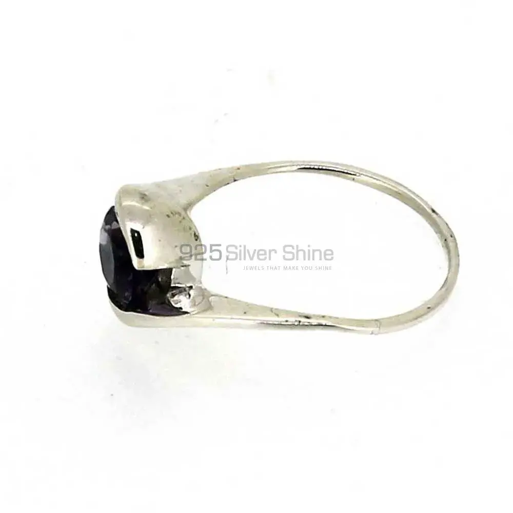Natural Amethyst Birthstone Sterling Silver Rings 925SR023-4_4