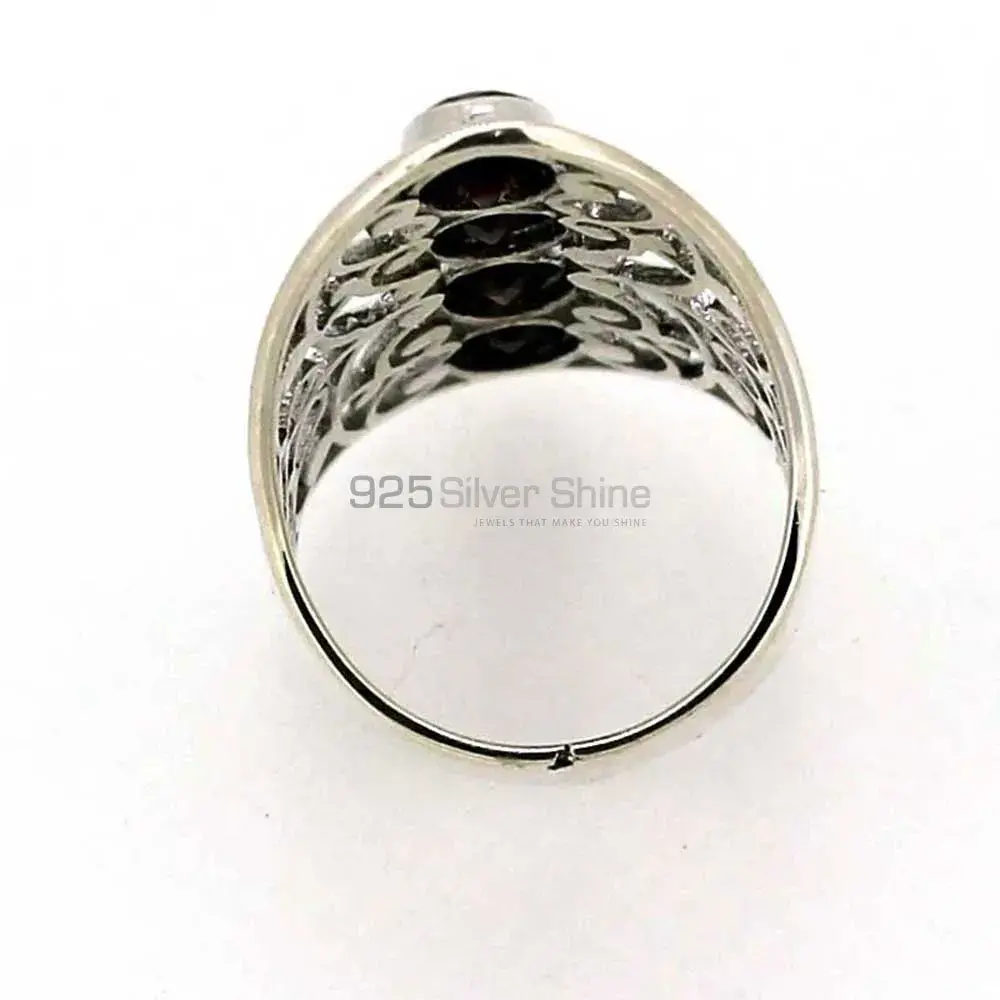 Genuine Garnet Gemstone Handmade Ring In 925 Sterling Silver 925SR020-1_4