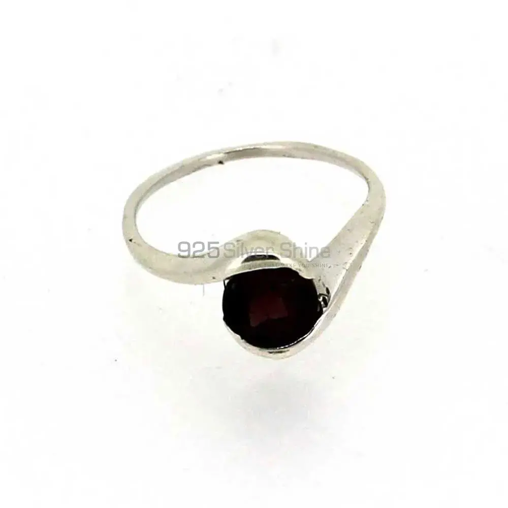 Garnet Gemstone Sterling Silver Rings 925SR023-2