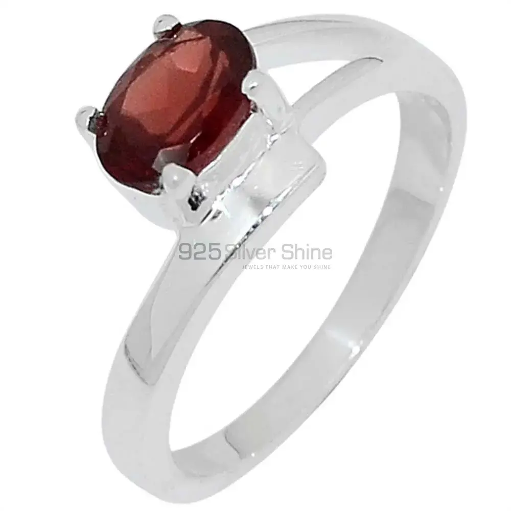 Handmade Sterling Silver Garnet Gemstone Rings 925SR088-5