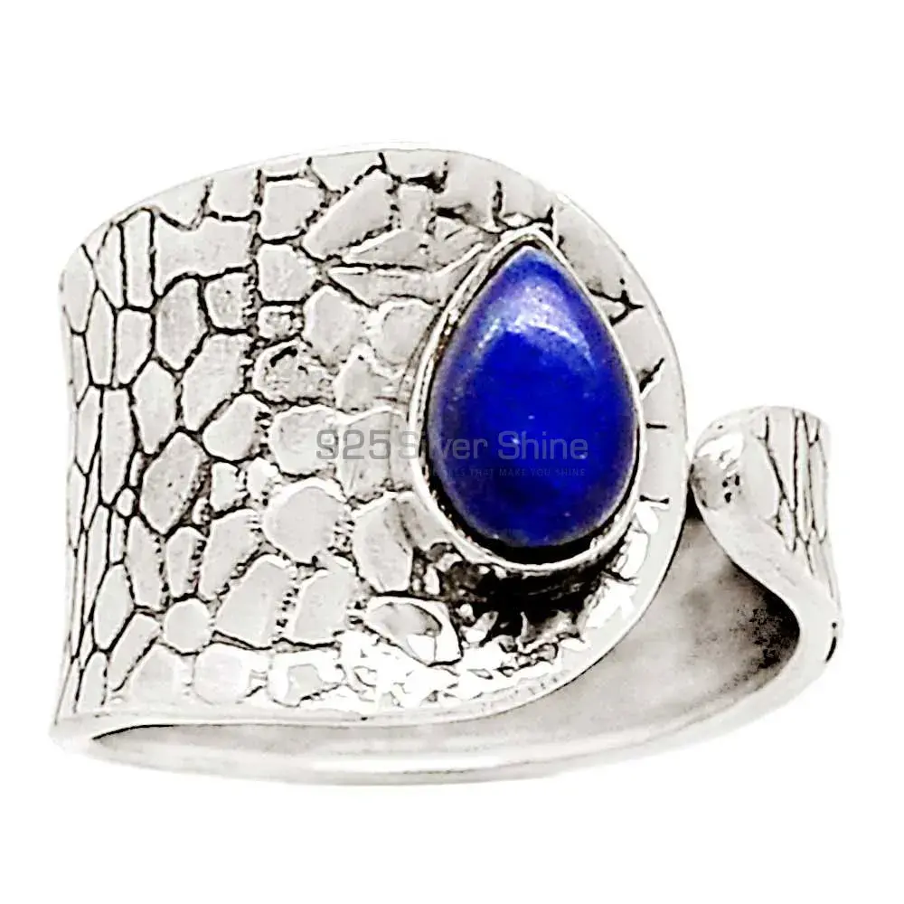 Genuine Lapis Gemstone Ring In Fine Silver Jewelry 925SR2315_0