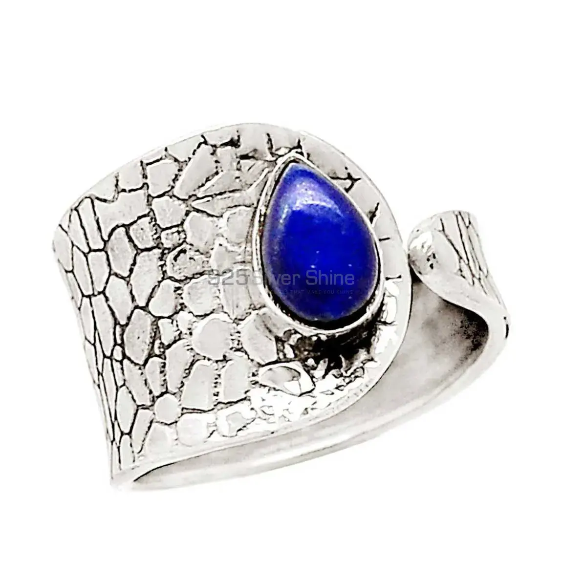 Genuine Lapis Gemstone Ring In Fine Silver Jewelry 925SR2315_0