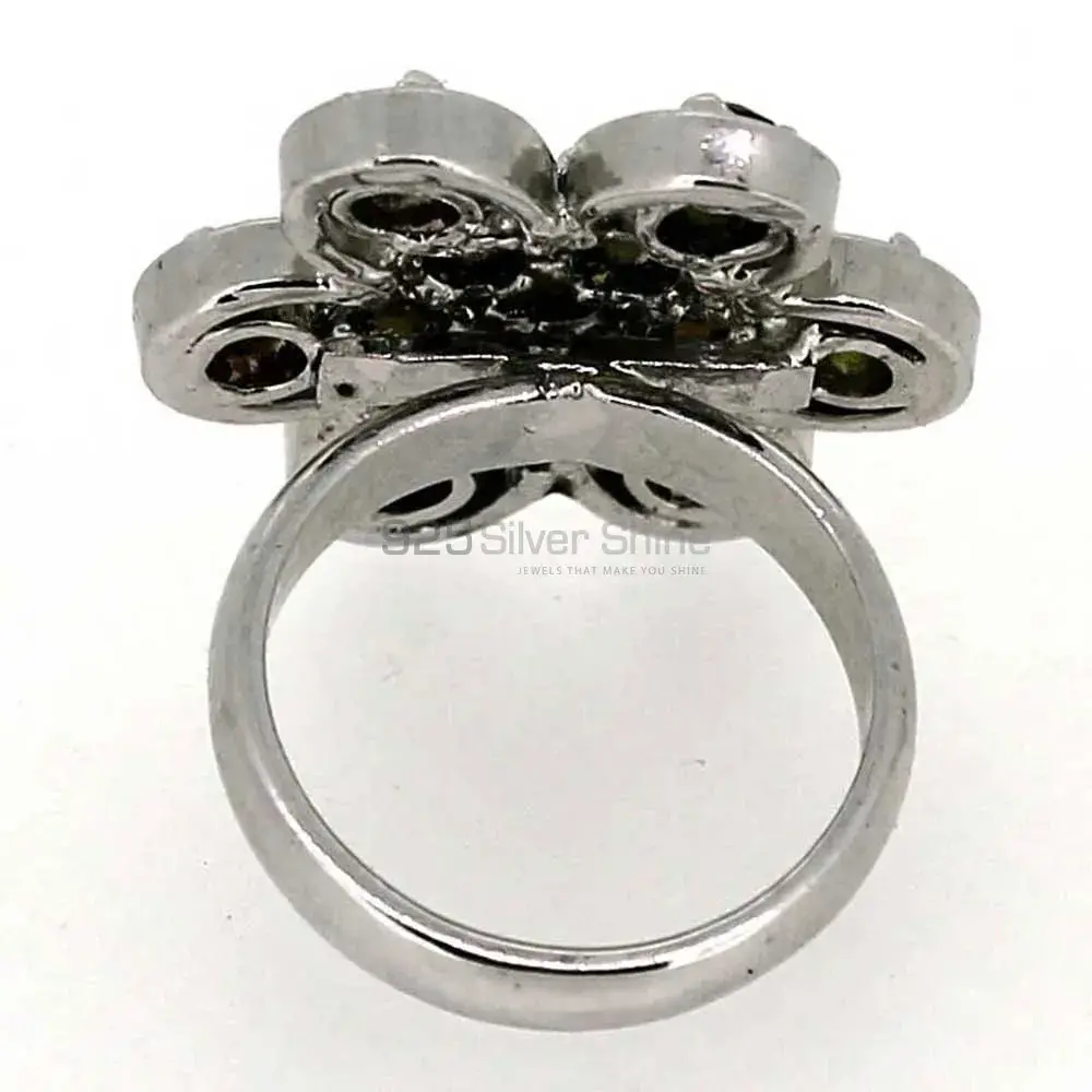 Genuine Multi Stone Gemstone Ring In 925 Silver 925SR049_2