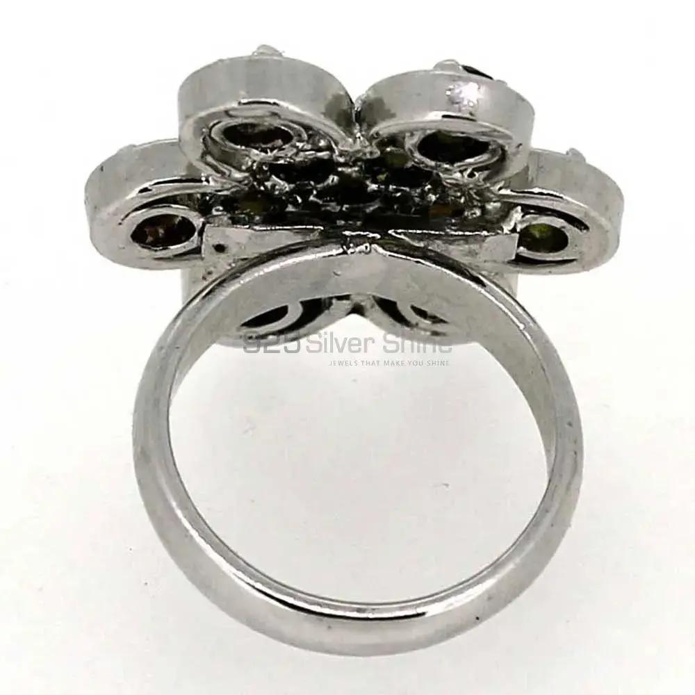 Genuine Multi Stone Gemstone Ring In 925 Silver 925SR049_3