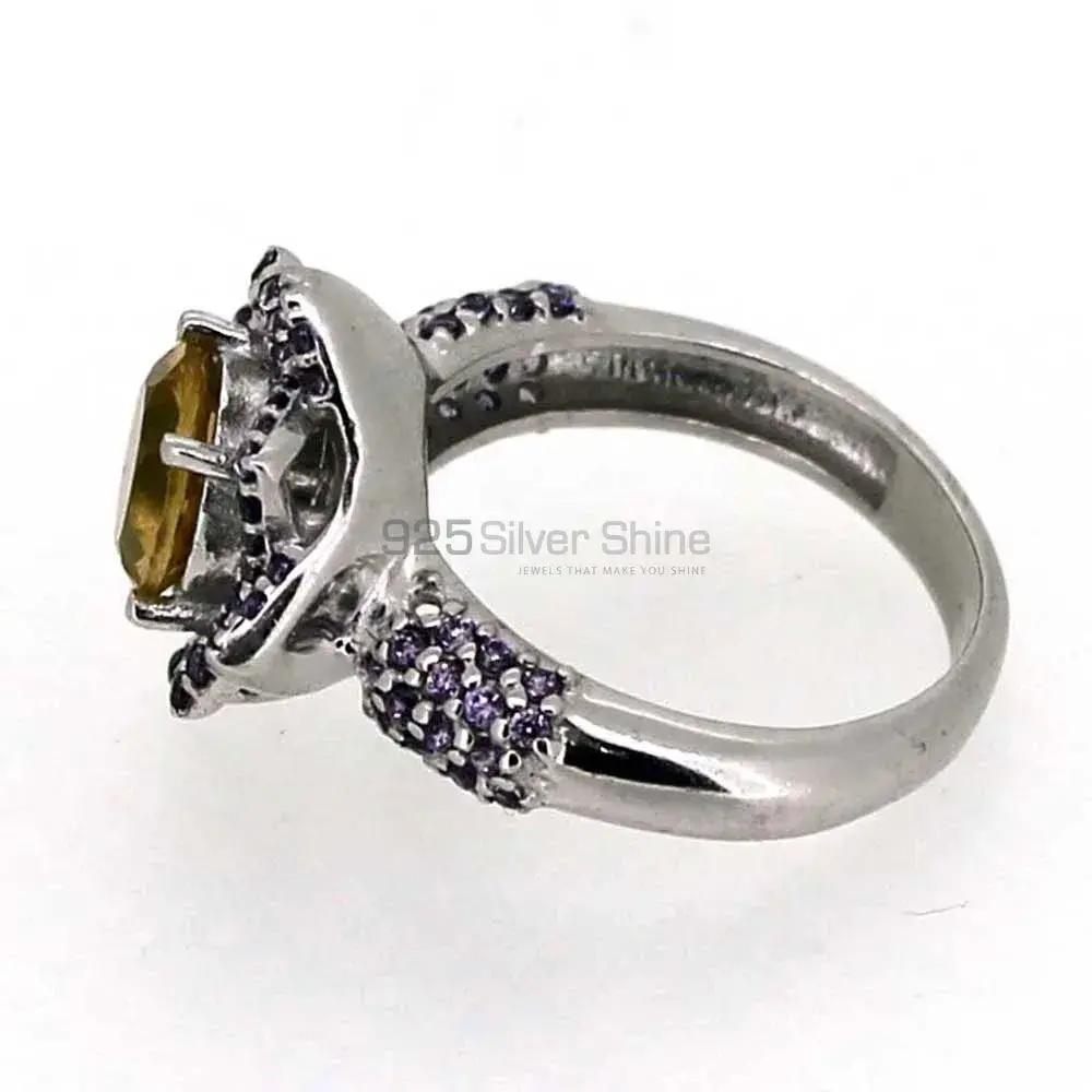 Genuine Multi Stone Gemstone Ring In 925 Solid Silver 925SR036_3