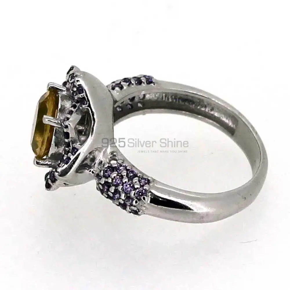 Genuine Multi Stone Gemstone Ring In 925 Solid Silver 925SR036_4