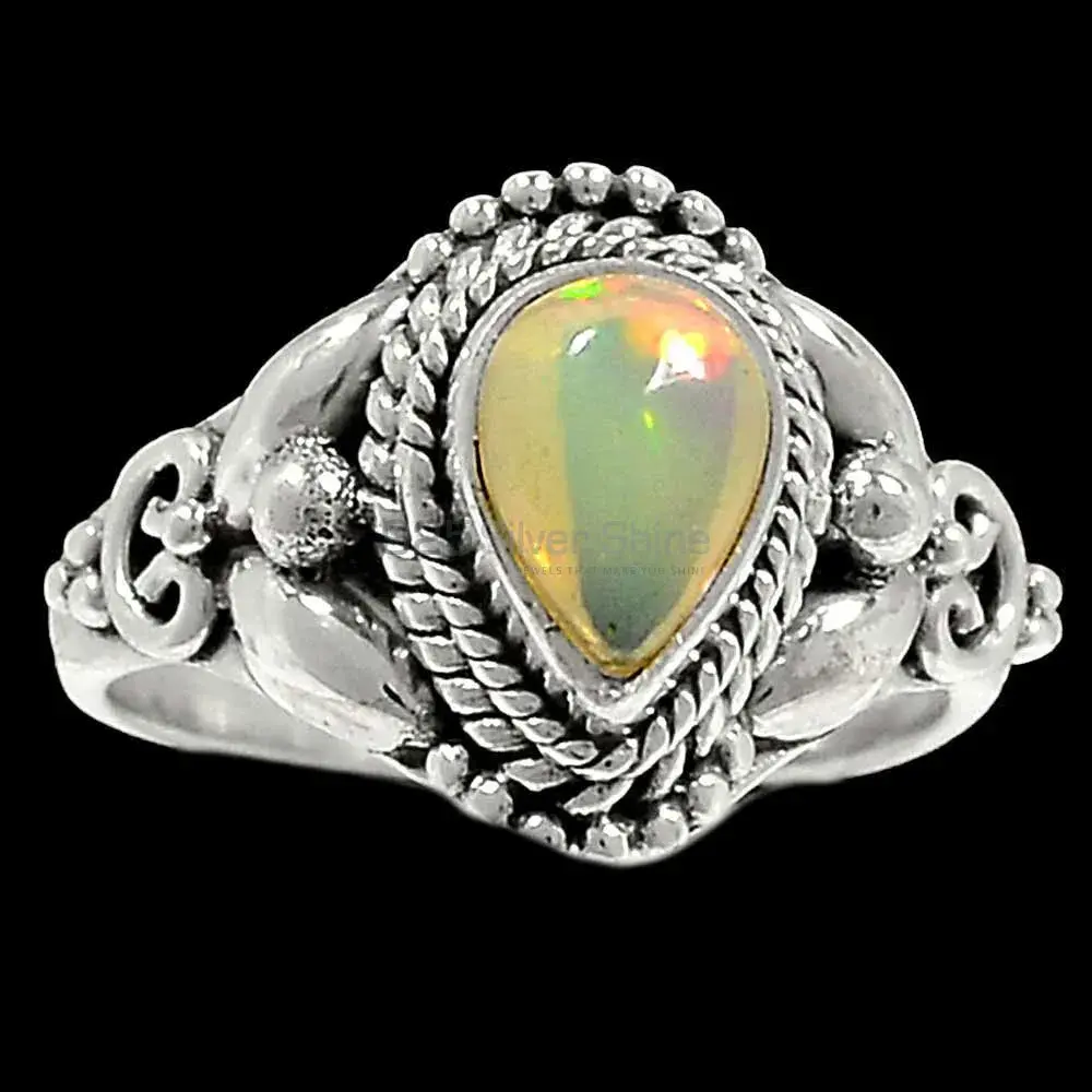 Genuine Opal Gemstone Handmade Ring In Sterling Silver Jewelry 925SR2337_0