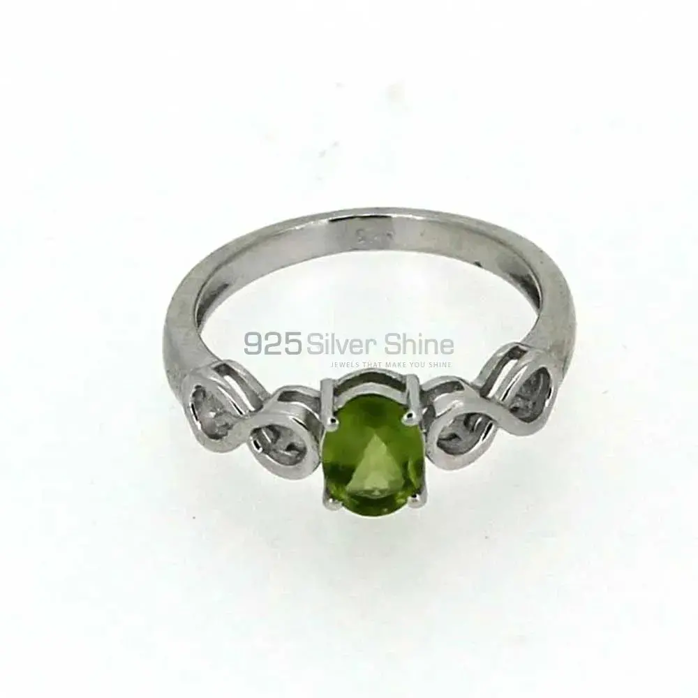 Peridot Gemstone Sterling Silver Rings 925SR017