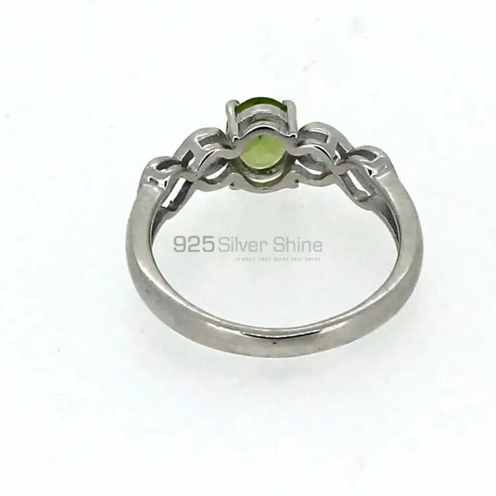 Peridot Gemstone Sterling Silver Rings 925SR017_0