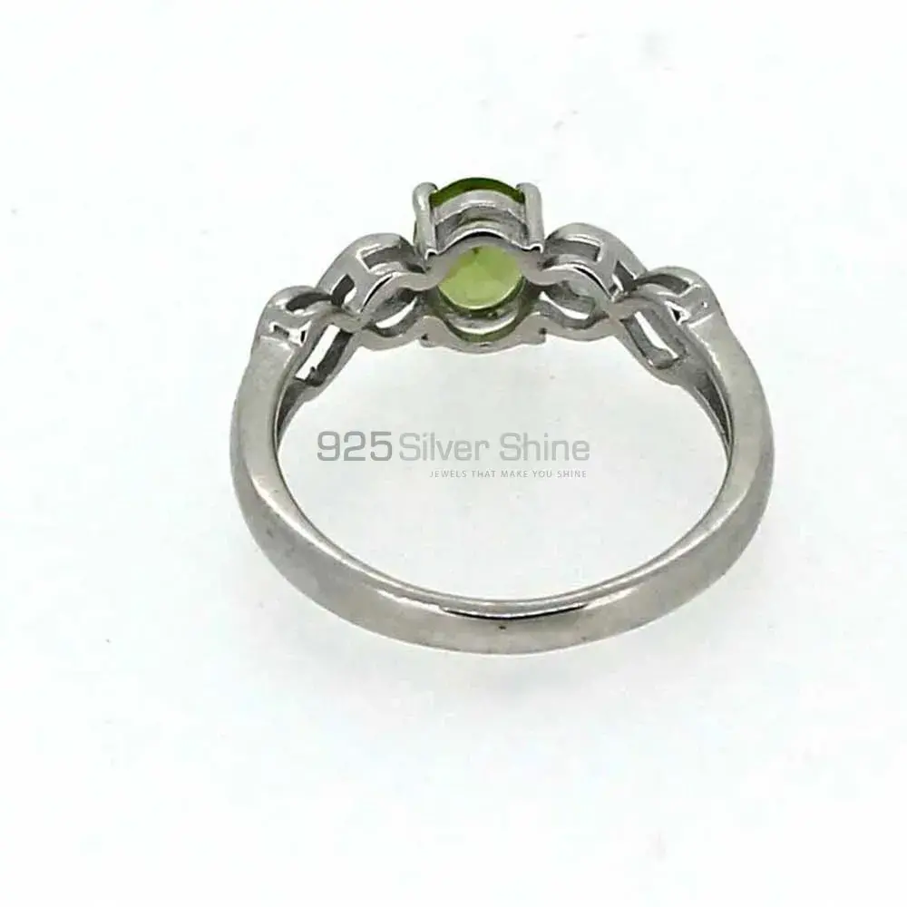 Peridot Gemstone Sterling Silver Rings 925SR017_1