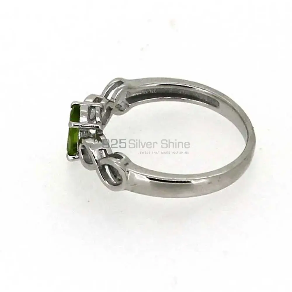 Peridot Gemstone Sterling Silver Rings 925SR017_1