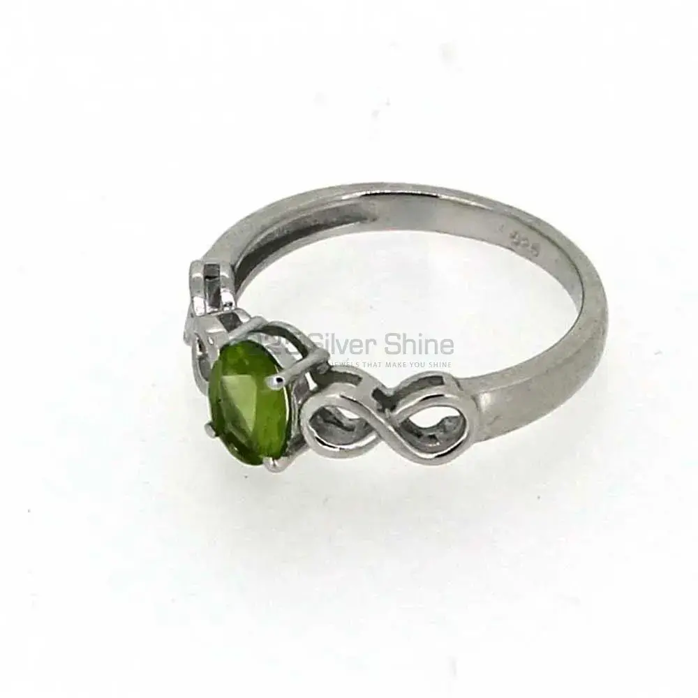 Peridot Gemstone Sterling Silver Rings 925SR017_2